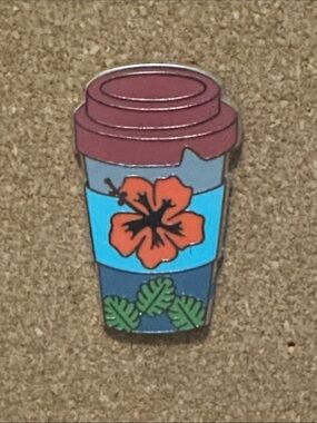 5/$25 Lilo and Stitch Disney Pin: Stitch Latte, Coffee Cup